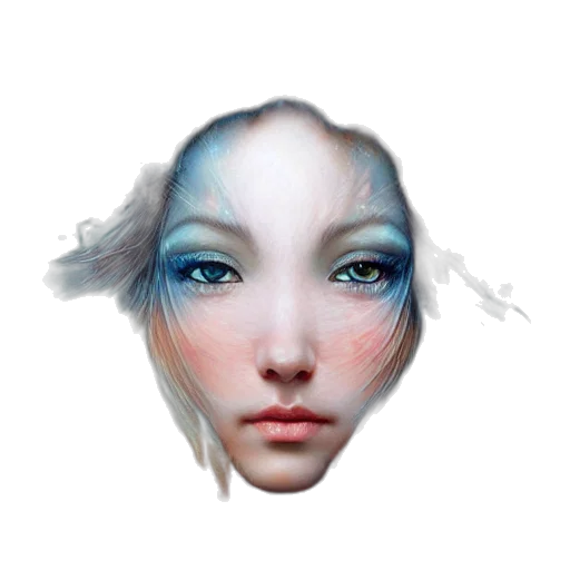 face, mask, robot, creature transparent PNG cut-out