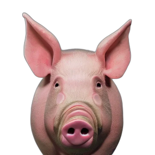 animal, face, mask, food, photorealistic, 3d render, concept art, realistic transparent PNG cut-out