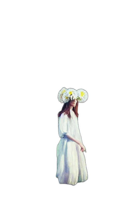 dress, crown, staff, hat, concept art, pixel art, fantasy art, anime transparent PNG cut-out