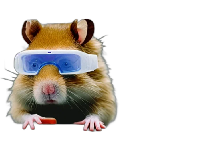animal, 3d render, cyberpunk, photorealistic transparent PNG cut-out