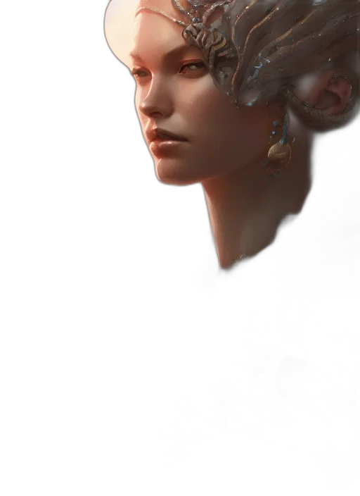face, crown, dragon, mask, fantasy art, photorealistic, concept art, oil painting transparent PNG cut-out