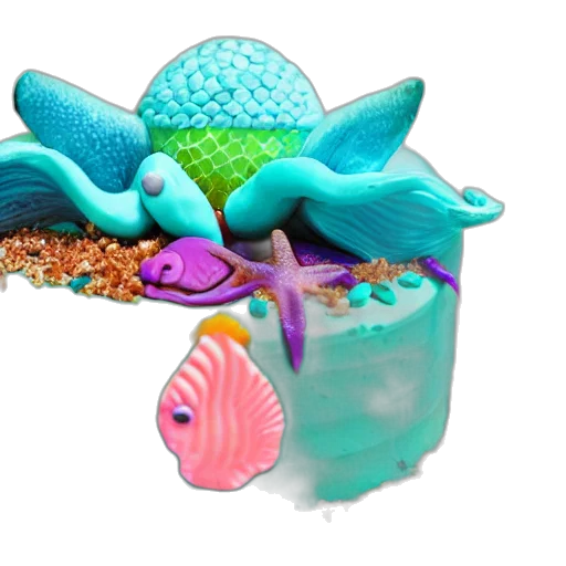 hat, jewelry, food, umbrella, 3d render, vaporwave, concept art, underwater transparent PNG cut-out