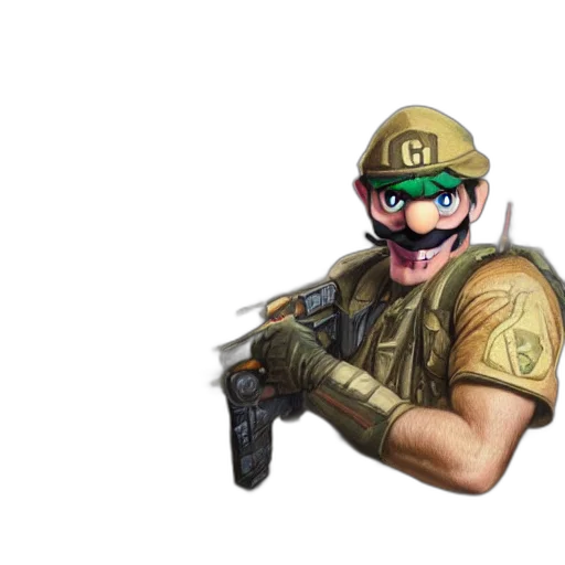 weapon, mask, hat, animal, concept art, pixel art, 3d render, watercolor transparent PNG cut-out
