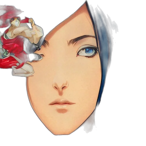 face, mask, crown, hat, concept art, fantasy art, anime, photorealistic transparent PNG cut-out
