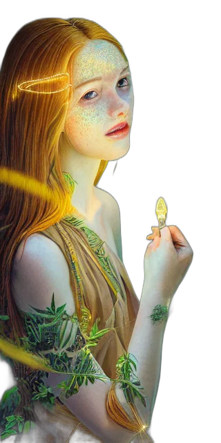 jewelry, dress, face, crown, fantasy art, photorealistic, oil painting, concept art transparent PNG cut-out
