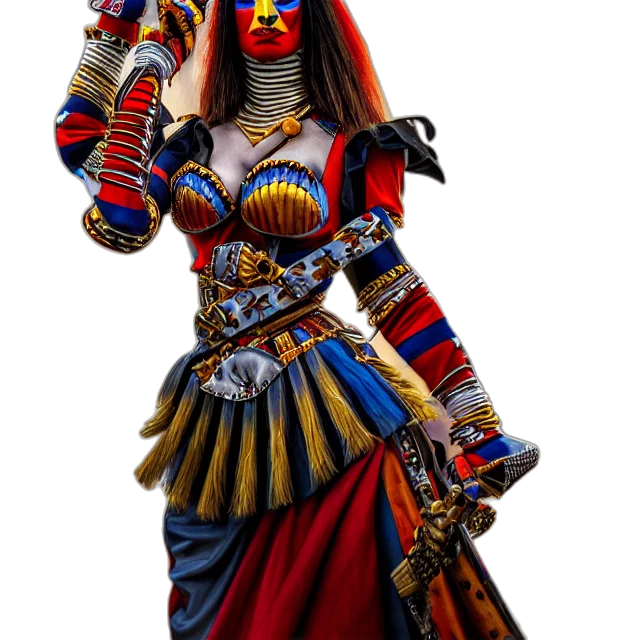 jewelry, staff, mask, dress transparent PNG cut-out