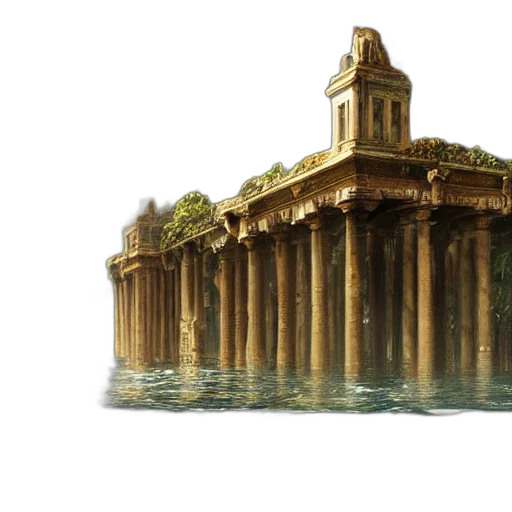building, concept art, 3d render, photorealistic transparent PNG cut-out