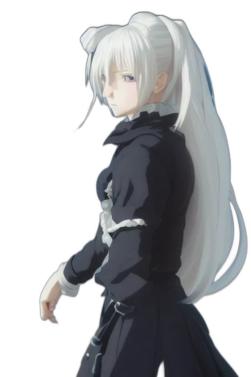 dress, jacket, staff, sword transparent PNG cut-out