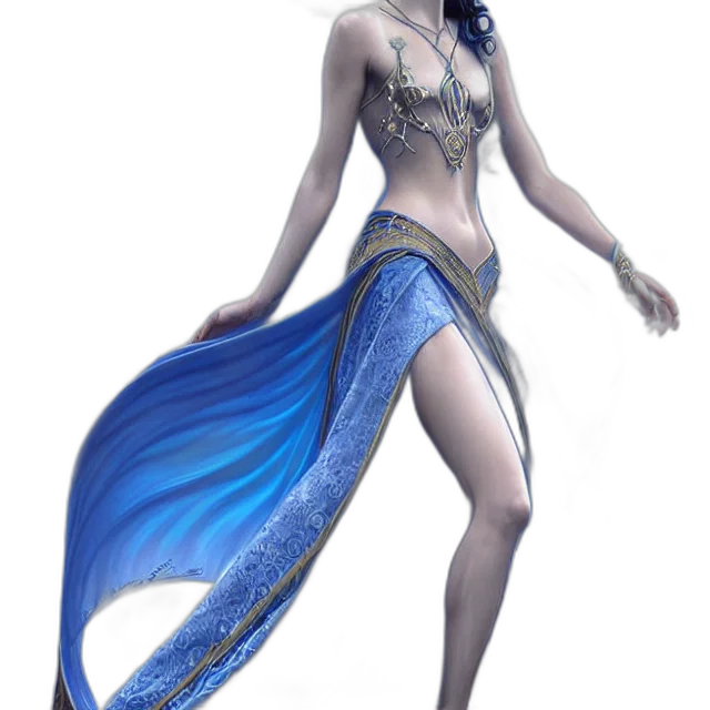 dress, fantasy art, concept art, 3d render transparent PNG cut-out