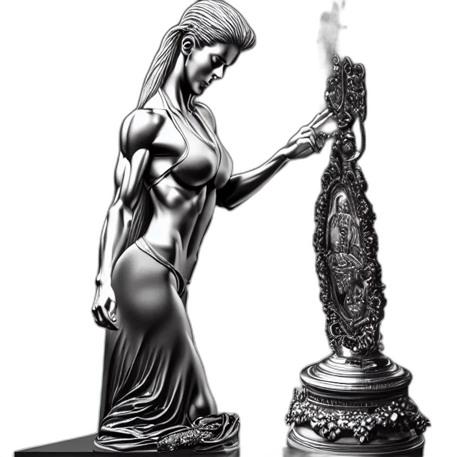 jewelry, sword, dress, concept art, comic book art, fantasy art, photorealistic, fire transparent PNG cut-out