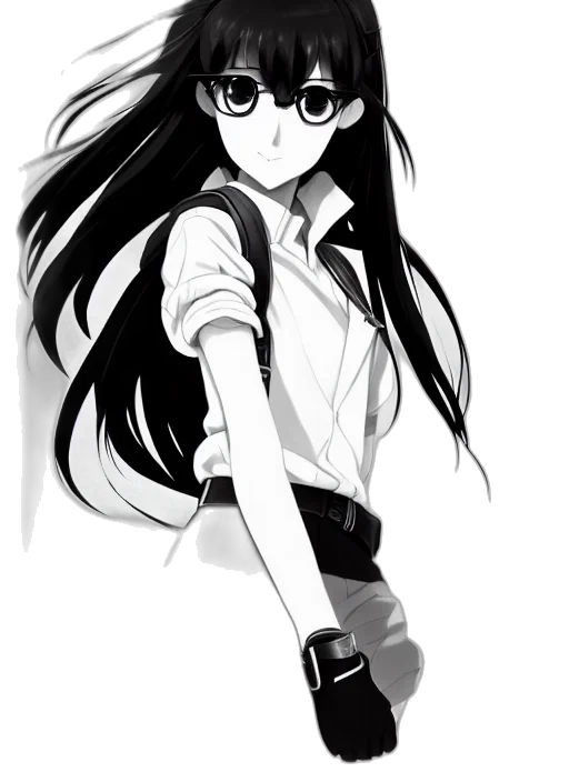 staff, weapon, sword, hair transparent PNG cut-out