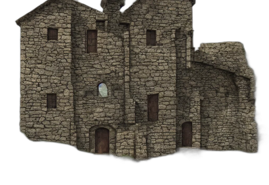 building, 3d render, concept art, fantasy art transparent PNG cut-out