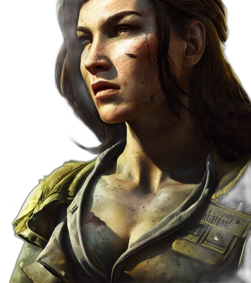face, weapon, concept art, photorealistic, comic book art, fantasy art, golden, earth tones transparent PNG cut-out