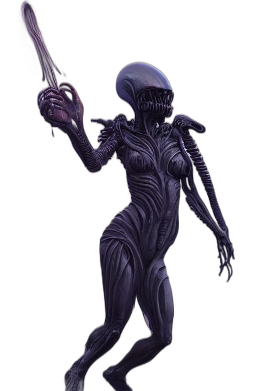 creature, staff, robot, dress, concept art, fantasy art, 3d render, pixel art transparent PNG cut-out
