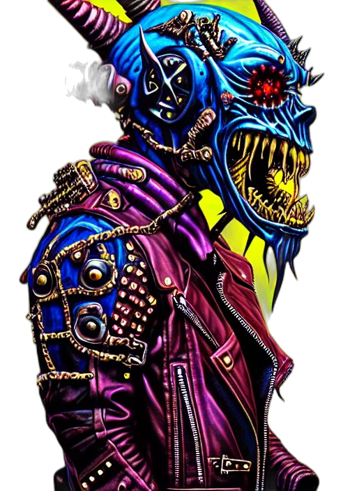 mask, robot, jacket, face, cyberpunk, concept art, comic book art, fantasy art transparent PNG cut-out