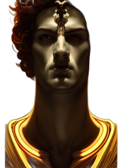face, crown, mask, fantasy art transparent PNG cut-out
