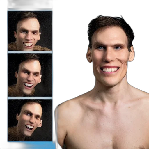 face, mask, creature, hair transparent PNG cut-out