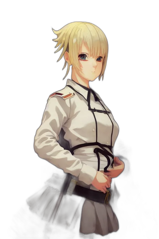 staff, dress, jacket, weapon, anime, concept art, pixel art, fantasy art transparent PNG cut-out