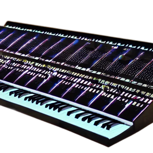 3d render, vaporwave, neon lights, videosynthesis transparent PNG cut-out