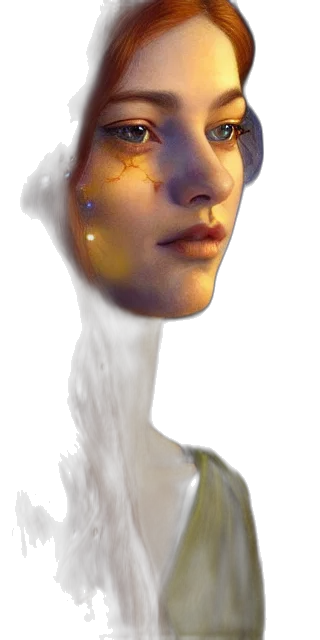 face, mask, creature, robot, photorealistic, fantasy art, concept art, 3d render transparent PNG cut-out