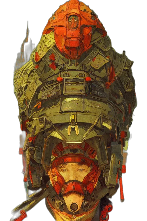 mask, robot, weapon, face transparent PNG cut-out