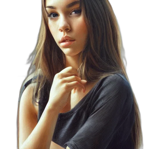 hair, dress, face, jewelry transparent PNG cut-out