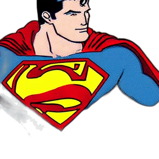 comic book art, cartoon, concept art, superman transparent PNG cut-out