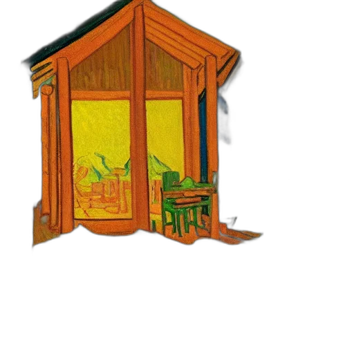 furniture, building, concept art, 3d render, pixel art, photorealistic, forest, green transparent PNG cut-out