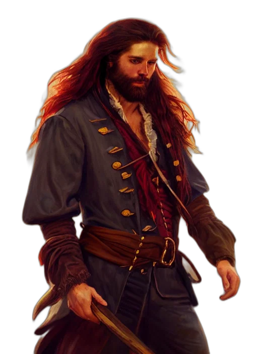 jacket, fantasy art, concept art, photorealistic, oil painting, portrait, painting, years transparent PNG cut-out