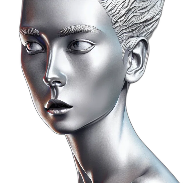 face, mask, jewelry, crown, photorealistic, 3d render, concept art, fantasy art transparent PNG cut-out