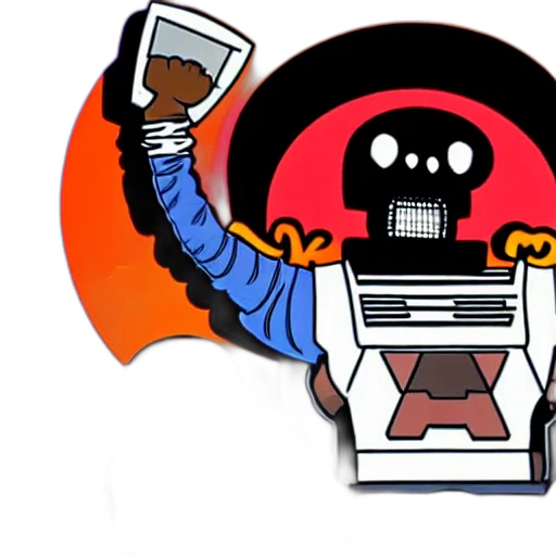 robot, cyberpunk, concept art, comic book art transparent PNG cut-out