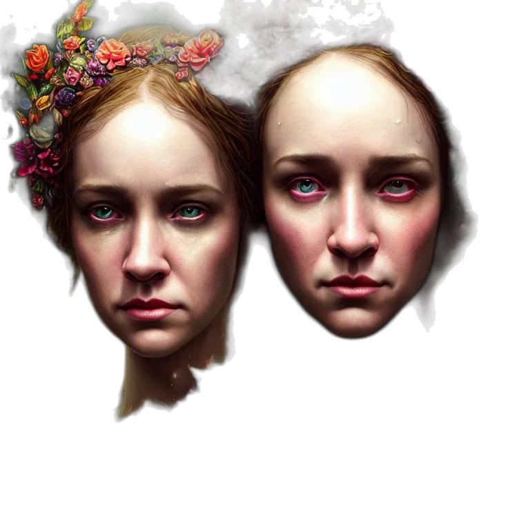 crown, face, photorealistic, concept art transparent PNG cut-out