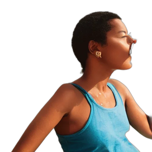 photorealistic, woman, water, instead, hair transparent PNG cut-out