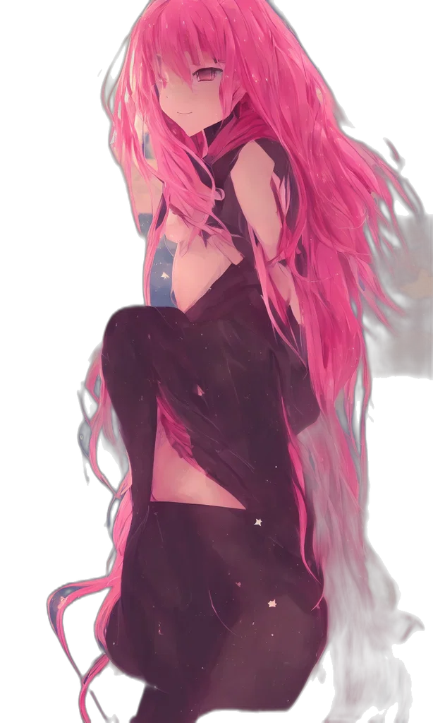 dress, hair, jacket, creature transparent PNG cut-out