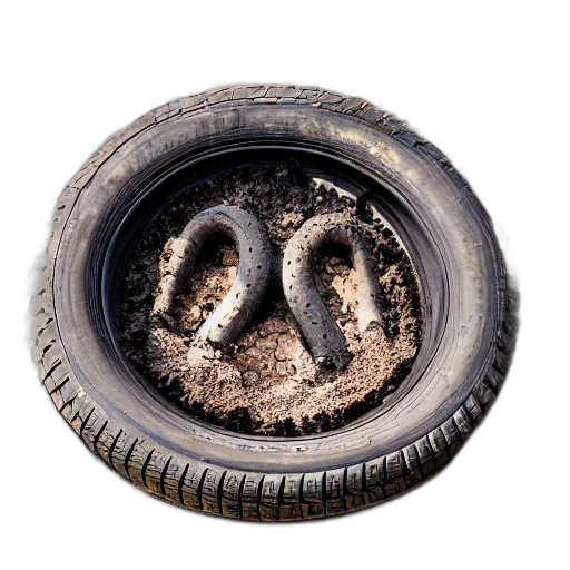car, shoes, hair, face, photorealistic, dirt, covered, orphan transparent PNG cut-out
