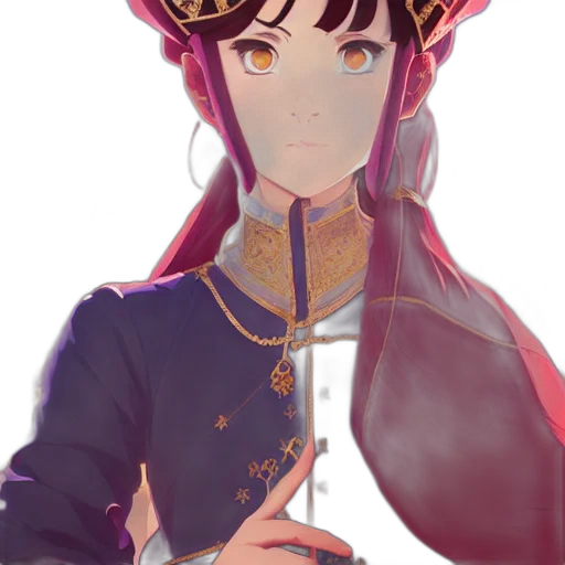 crown, staff, jewelry, hat, anime, fantasy art, oil painting, concept art transparent PNG cut-out
