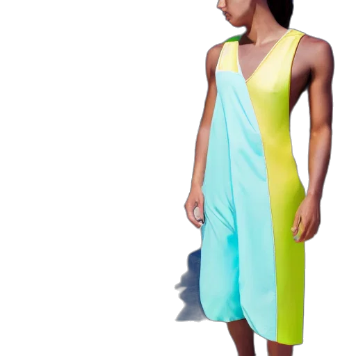 dress, jacket, 3d render, vaporwave transparent PNG cut-out