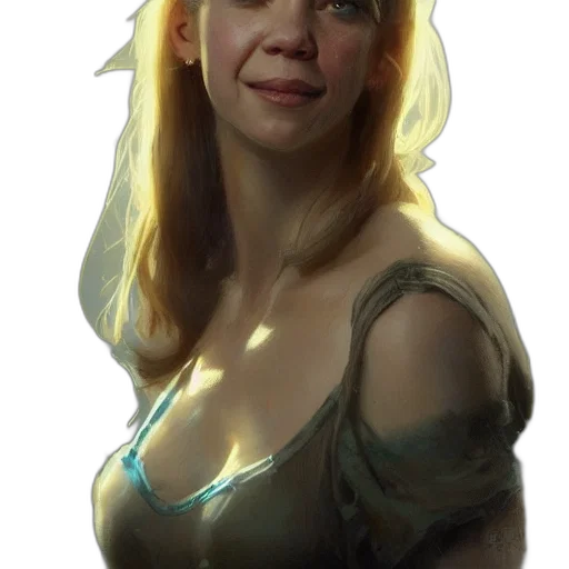 face, dress, crown, jewelry, fantasy art, concept art, photorealistic, oil painting transparent PNG cut-out