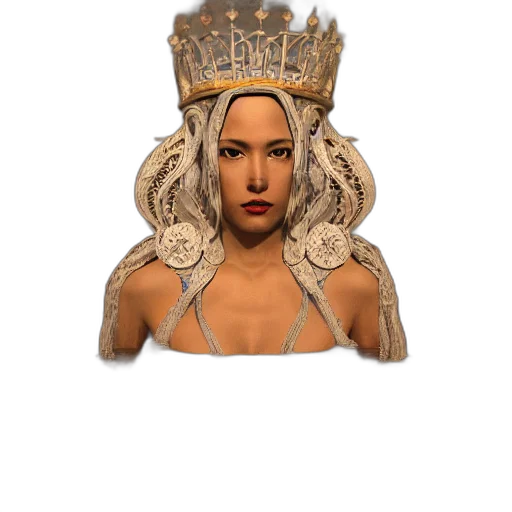 crown, jewelry, hat, mask, 3d render, photorealistic, concept art, fantasy art transparent PNG cut-out