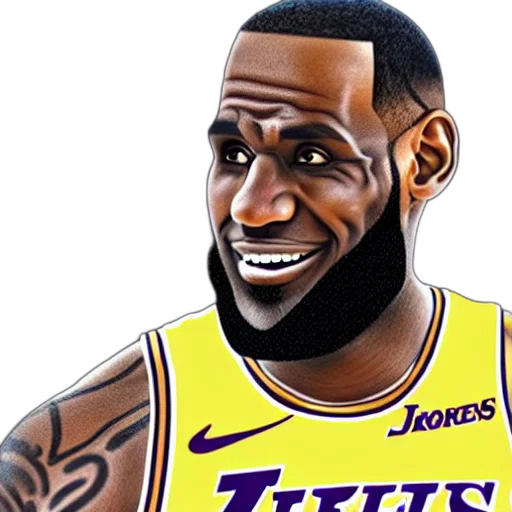 face, animal, cartoon, photorealistic, concept art, 3d render, lebron, james transparent PNG cut-out