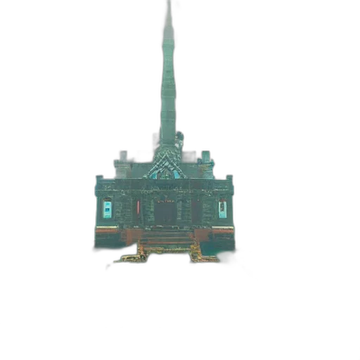 building, staff, crown, weapon transparent PNG cut-out
