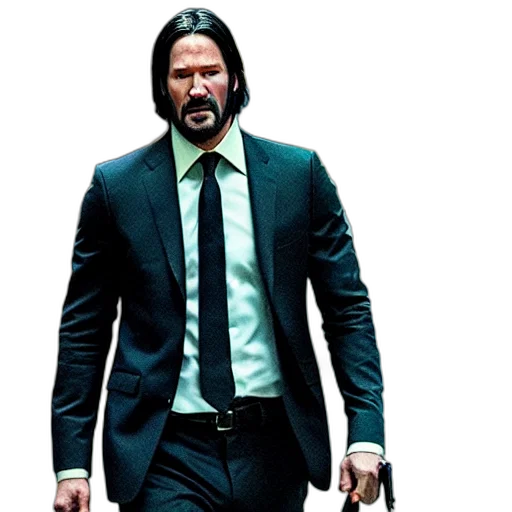 jacket, concept art, comic book art, green, film, still, john, wick transparent PNG cut-out