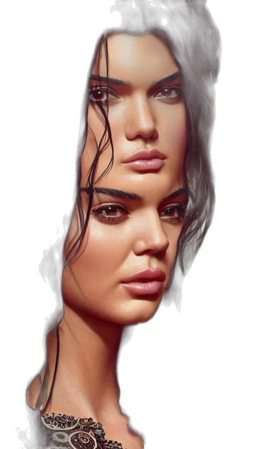 face, crown, hair, mask transparent PNG cut-out