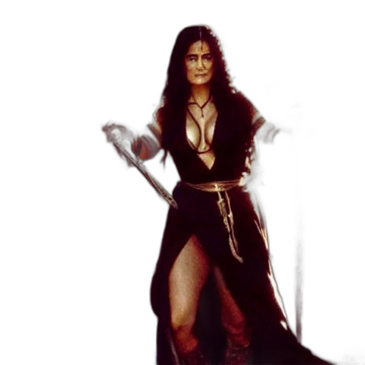 concept art, fantasy art, comic book art, pixel art, epic, photo, salma, hayek transparent PNG cut-out