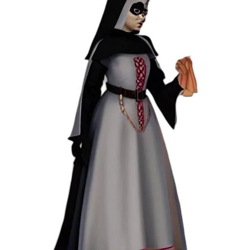 dress, 3d render, concept art, female transparent PNG cut-out
