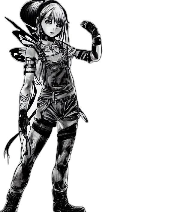 weapon, staff, sword, robot, comic book art, concept art, cyberpunk, fantasy art transparent PNG cut-out