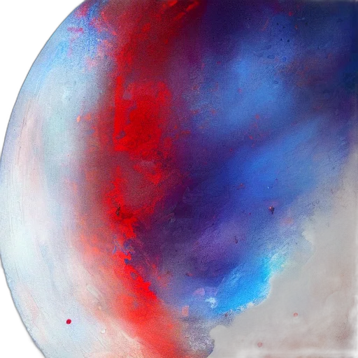 bottle, watercolor, oil painting, outer space transparent PNG cut-out