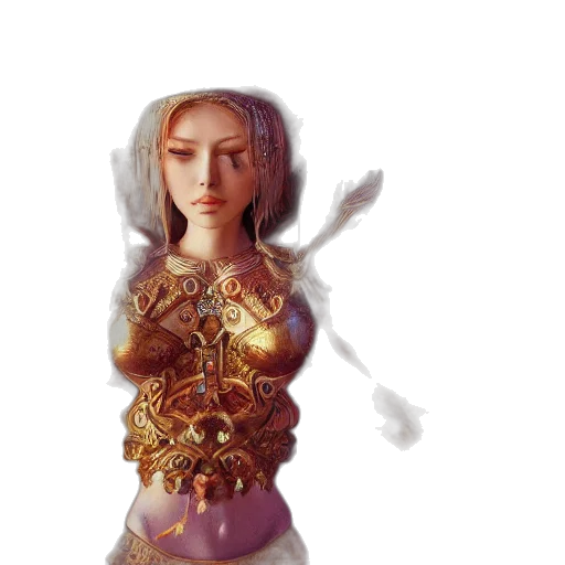 dress, jewelry, crown, fantasy art transparent PNG cut-out