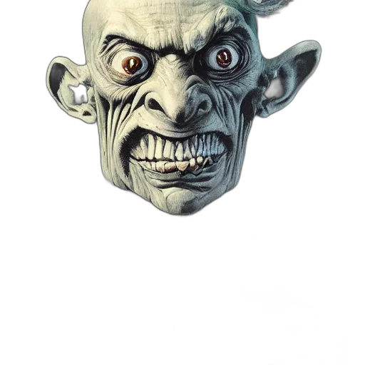 mask, face, creature, staff transparent PNG cut-out