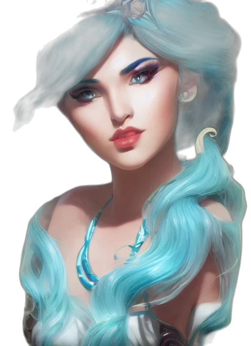 face, jewelry, fantasy art, photorealistic transparent PNG cut-out